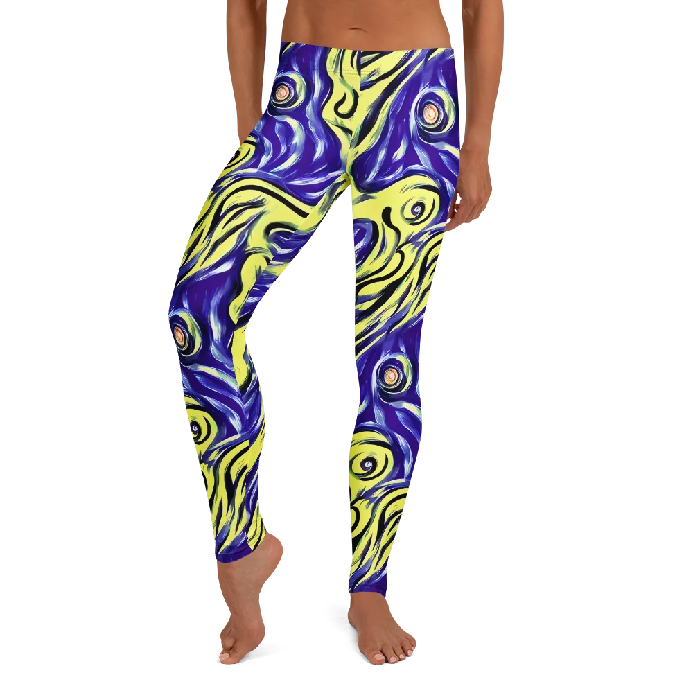 Royal Riptide on Leggings — Front