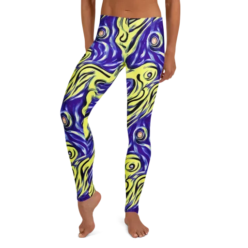 Royal Riptide on a Leggings
