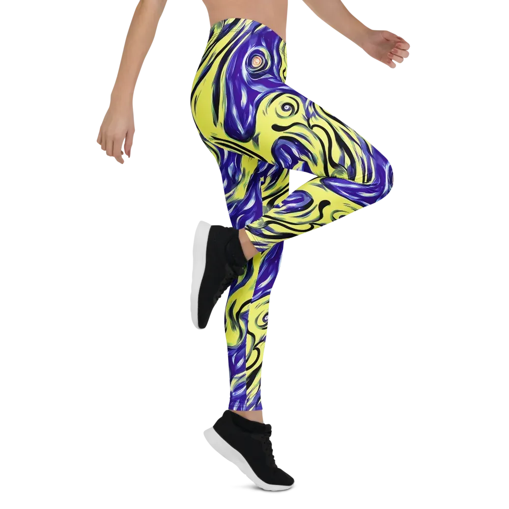 Royal Riptide on Leggings — Right