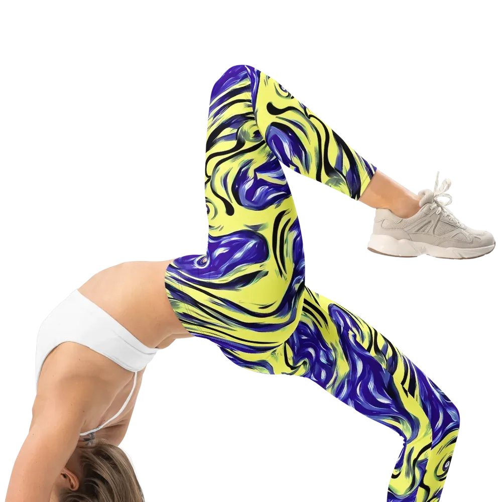 Royal Riptide on Leggings — Right