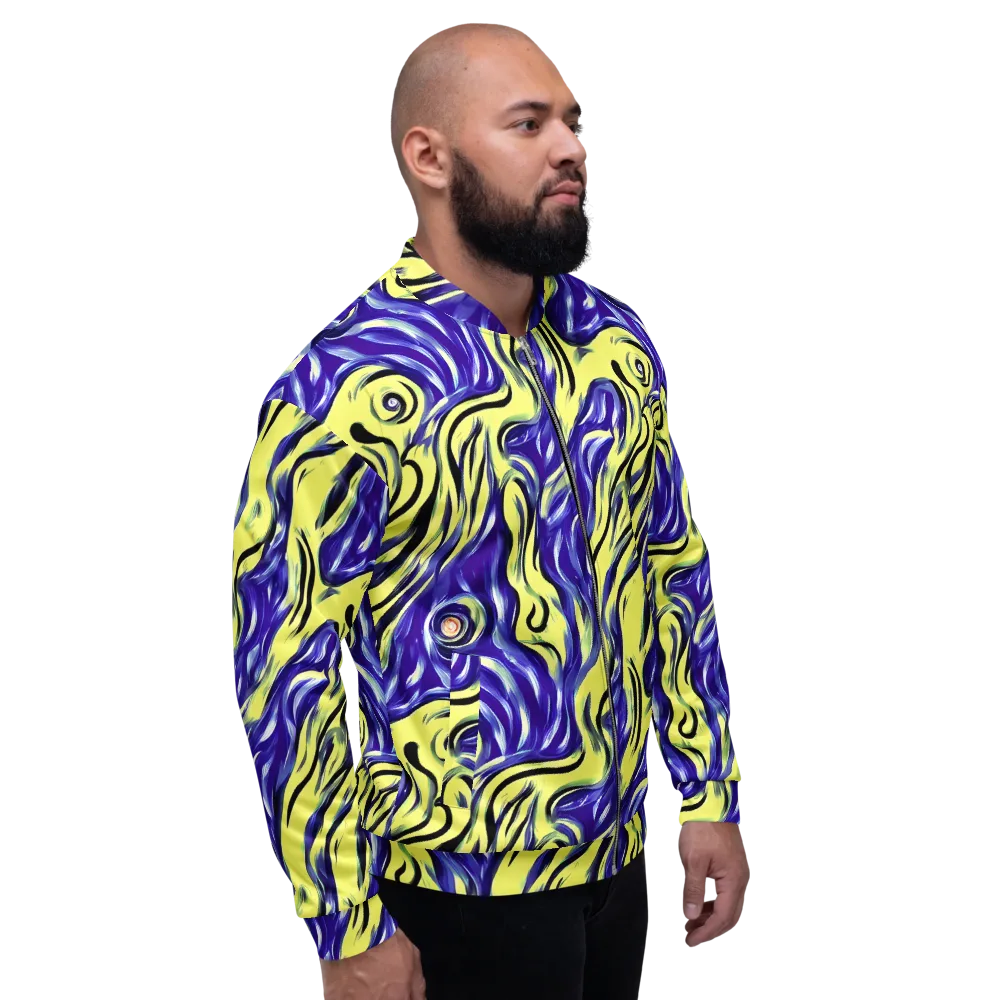 Royal Riptide on Bomber Jacket — Right