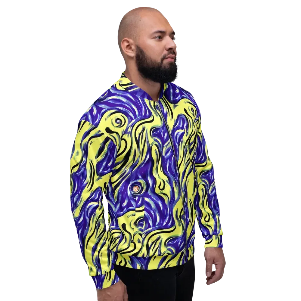 Royal Riptide on Bomber Jacket — Right