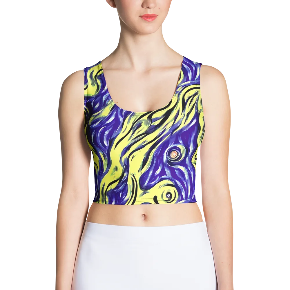 Royal Riptide on Crop Top — Front