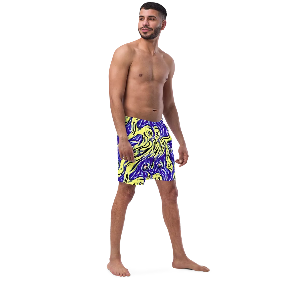 Royal Riptide on Swim Trunks — Right Front