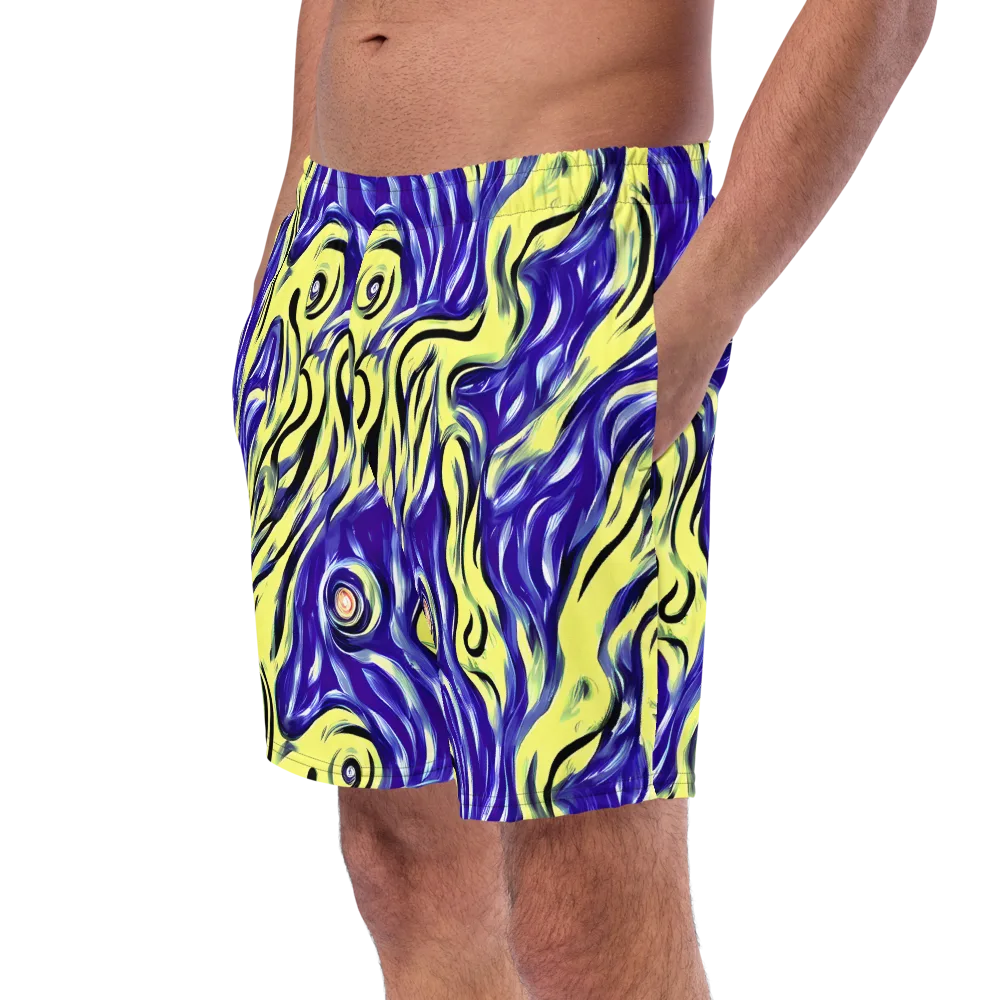 Royal Riptide on Swim Trunks — Left Front