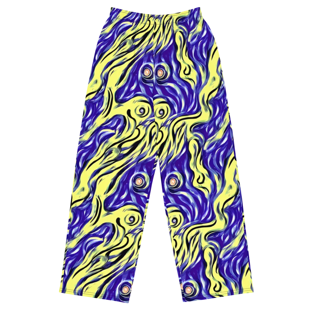 Royal Riptide on Wide-Leg Pants — Front