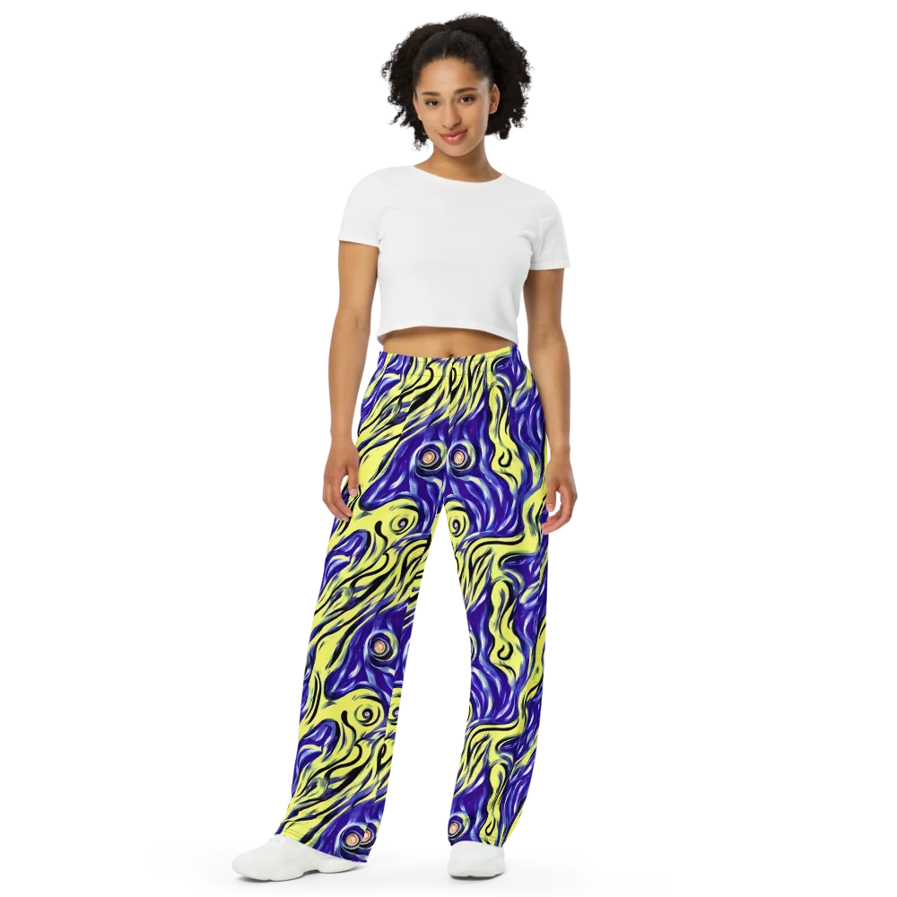 Royal Riptide on Wide-Leg Pants — Front