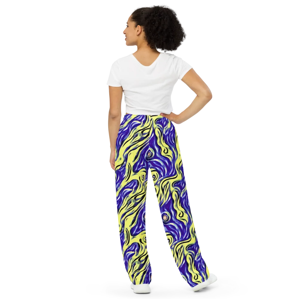 Royal Riptide on Wide-Leg Pants — Back