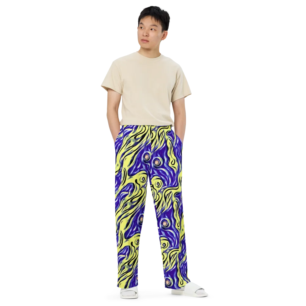 Royal Riptide on Wide-Leg Pants — Front