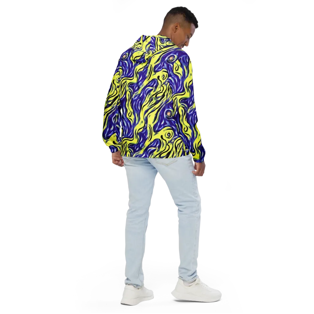 Royal Riptide on Men's Windbreaker — Back