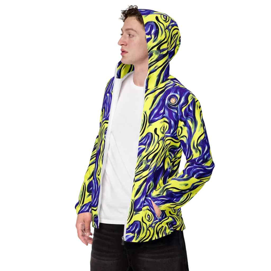 Royal Riptide on Men's Windbreaker — Left Front