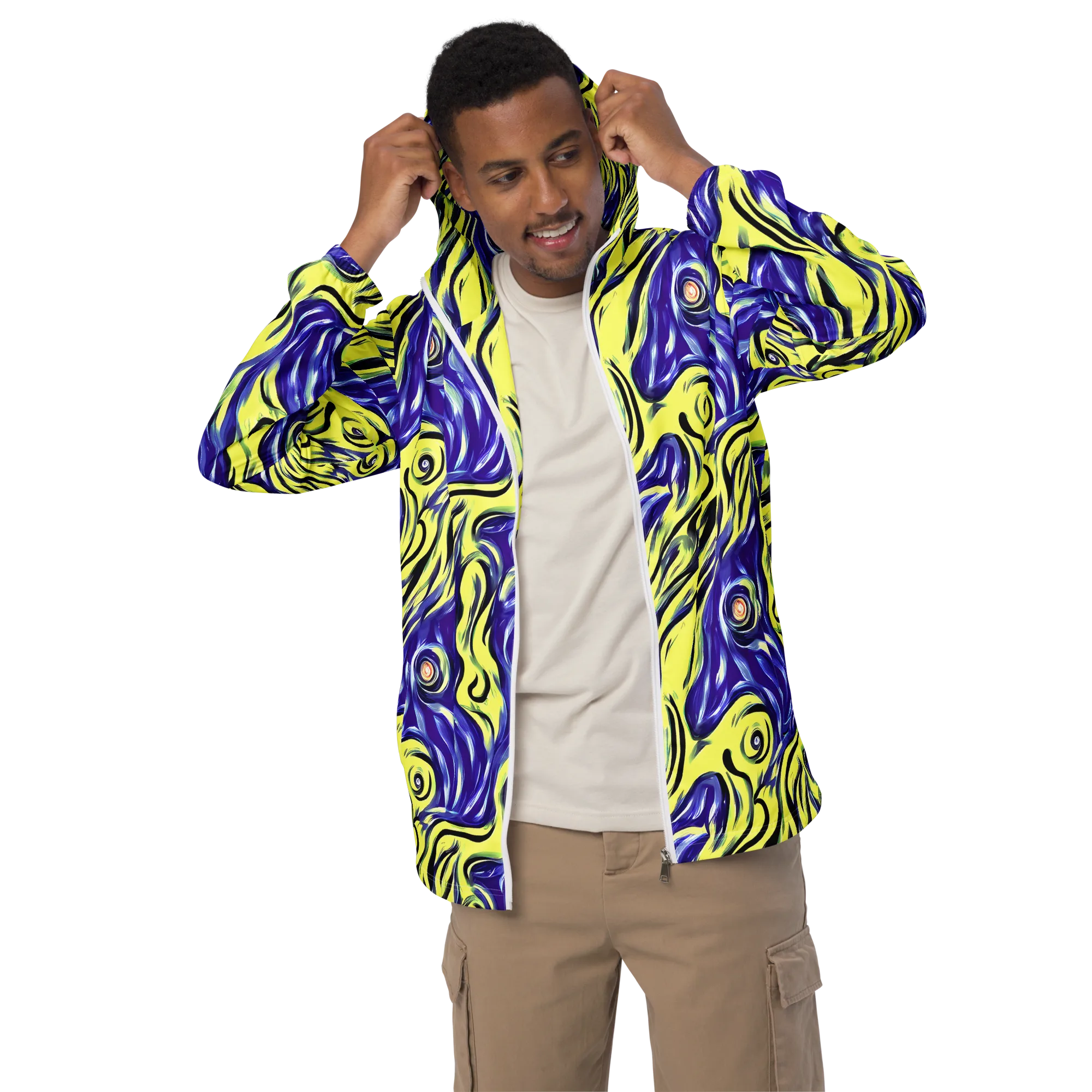 Royal Riptide on Men's Windbreaker — Front