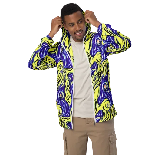 Royal Riptide on a Men's Windbreaker