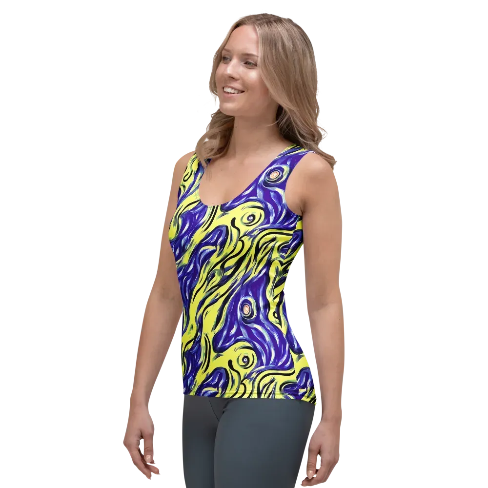 Royal Riptide on Women's Tank Top — Left Front