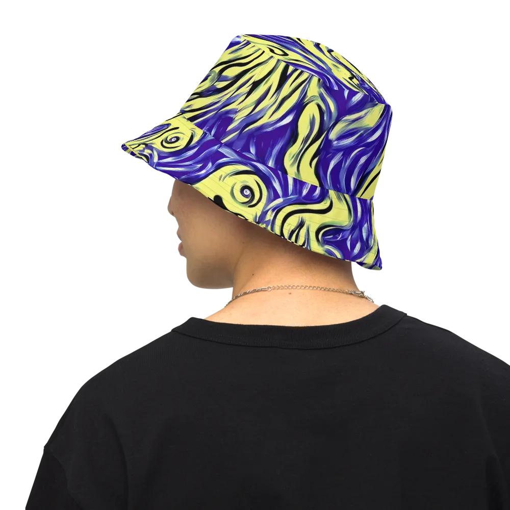 Royal Riptide on Reversible Bucket Hat — Back Inside