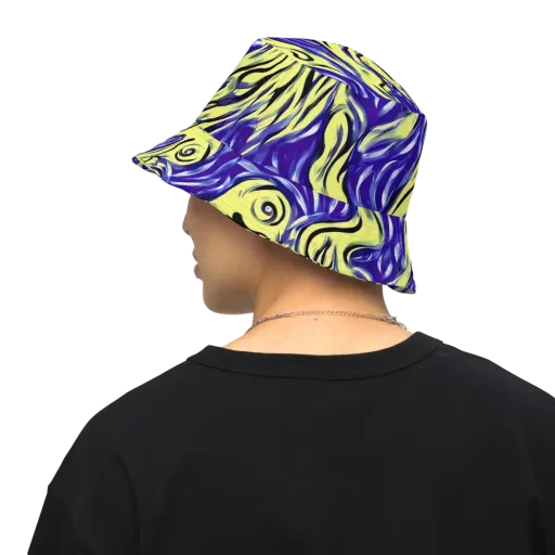 Royal Riptide on a Reversible Bucket Hat