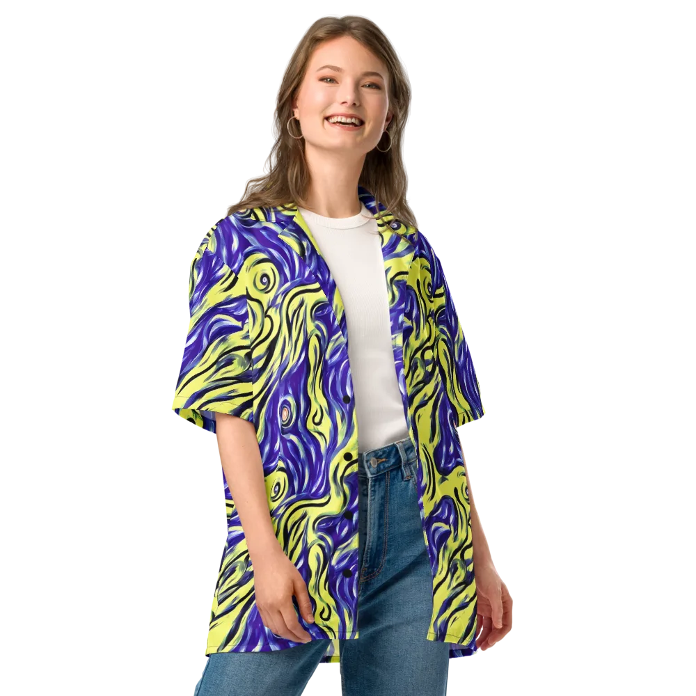 Royal Riptide on Button Shirt — Front