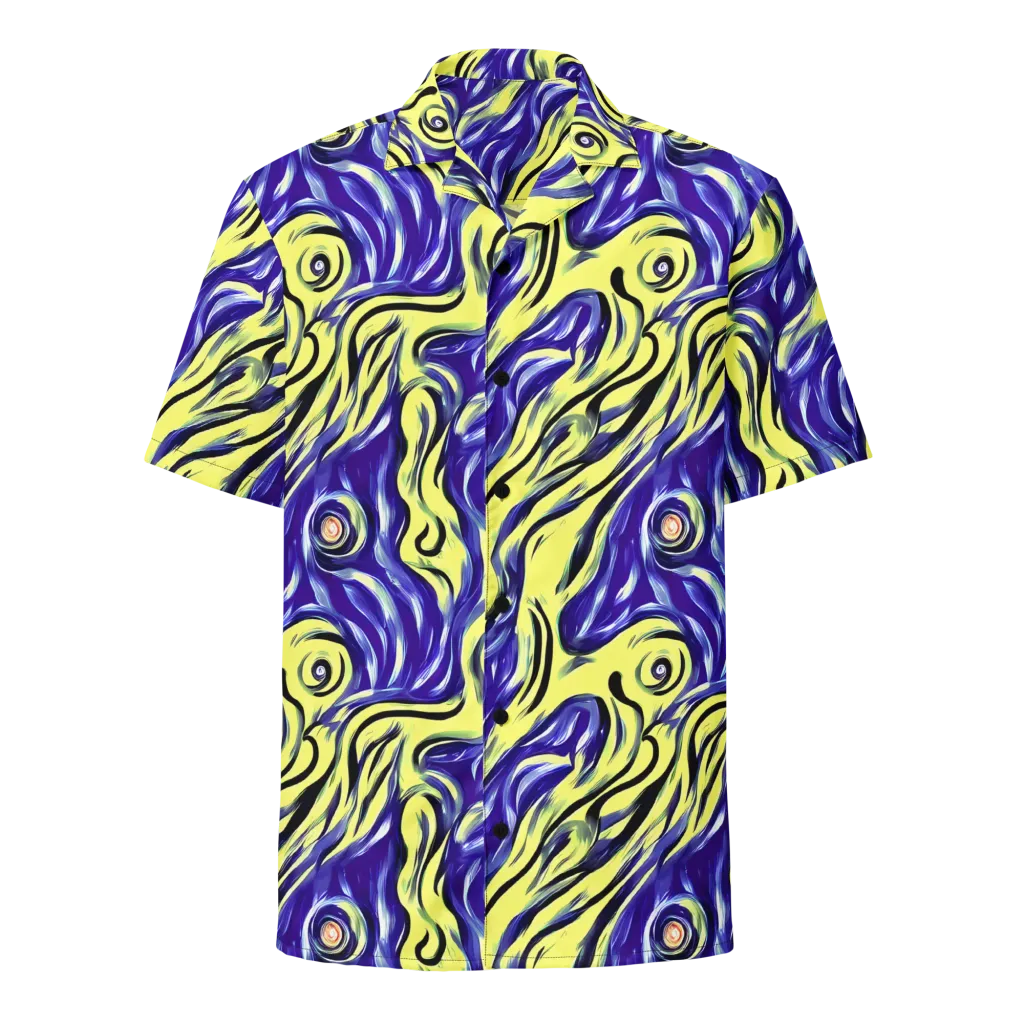 Royal Riptide on Button Shirt — Front