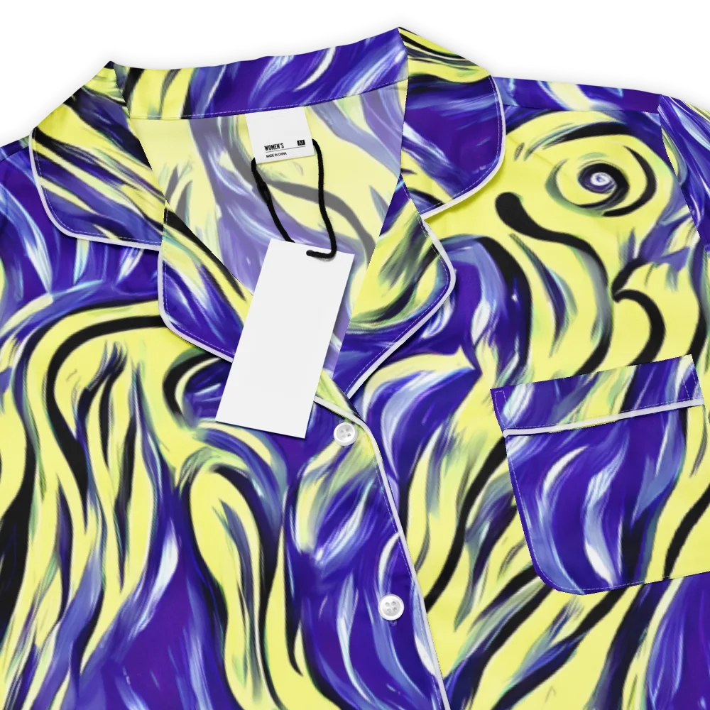 Royal Riptide on Women's Short Sleeve Pajama Top — Product details