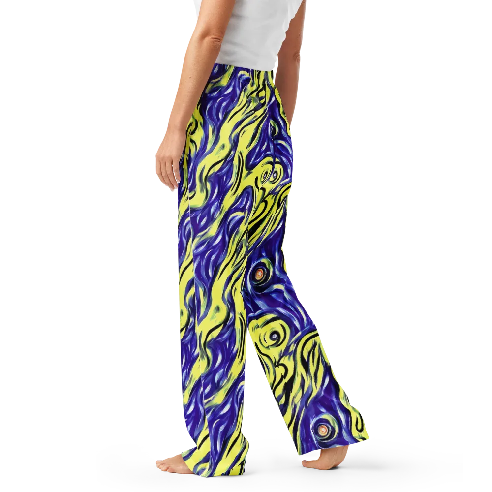 Royal Riptide on Women's Pajama Pants — Left
