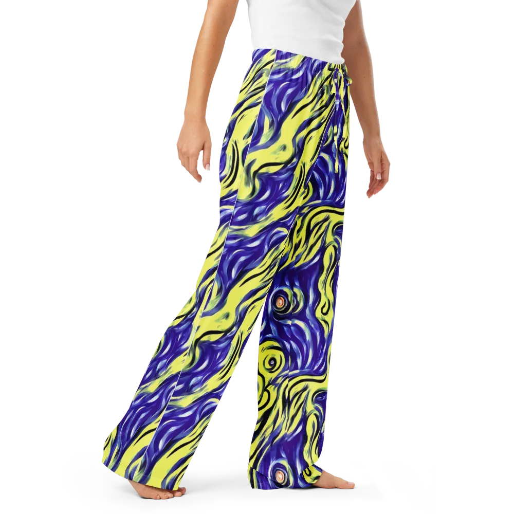 Royal Riptide on Women's Pajama Pants — Right Front