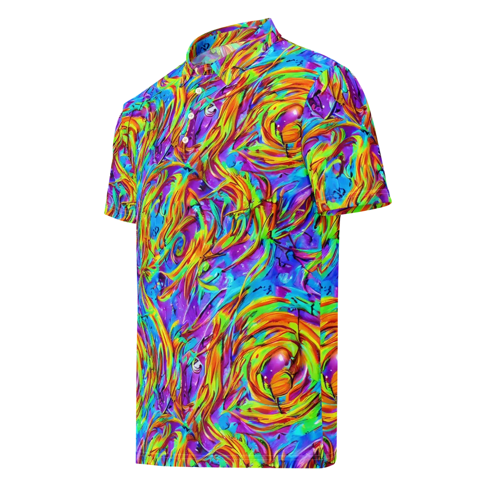 Prismquake on Men's Slim Fit Polo Shirt — Left Front