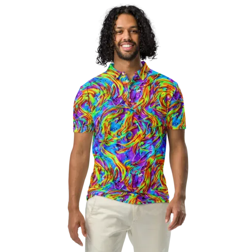 Prismquake on a Men's Slim Fit Polo Shirt