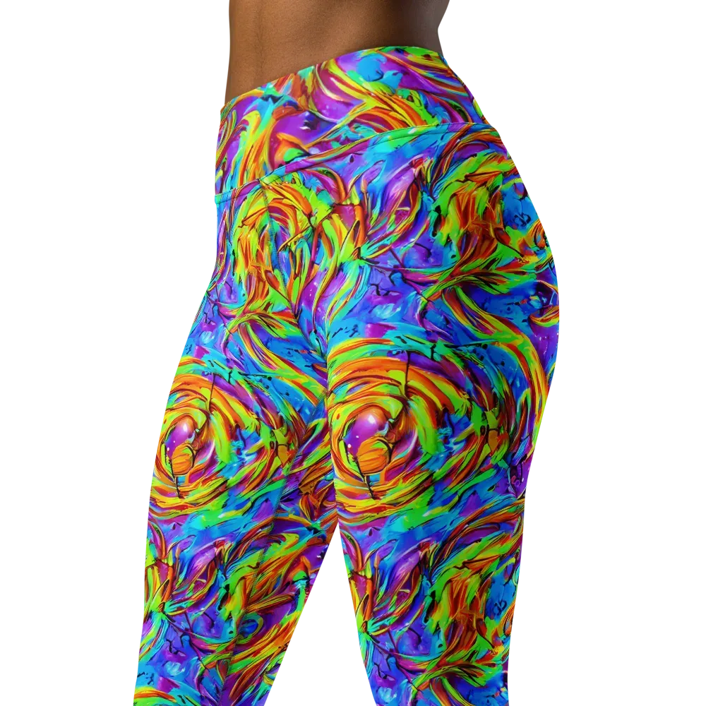 Prismquake on Yoga Leggings — Left Front