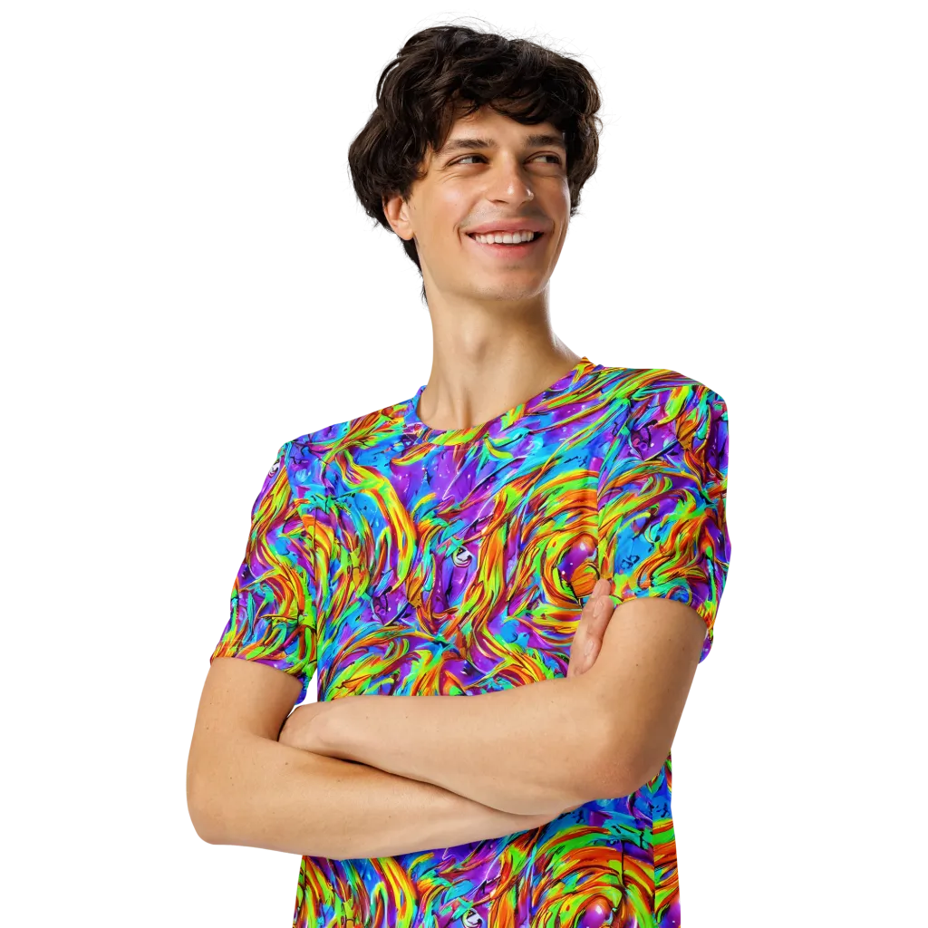 Prismquake on Men's Crew Neck T-Shirt — Left Front