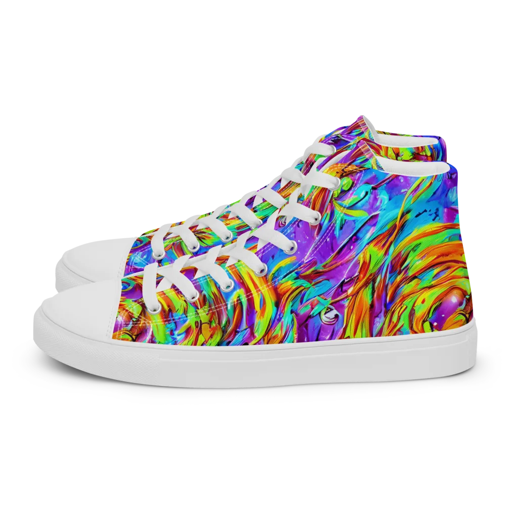 Prismquake on Men's High Top Canvas Shoes — Left