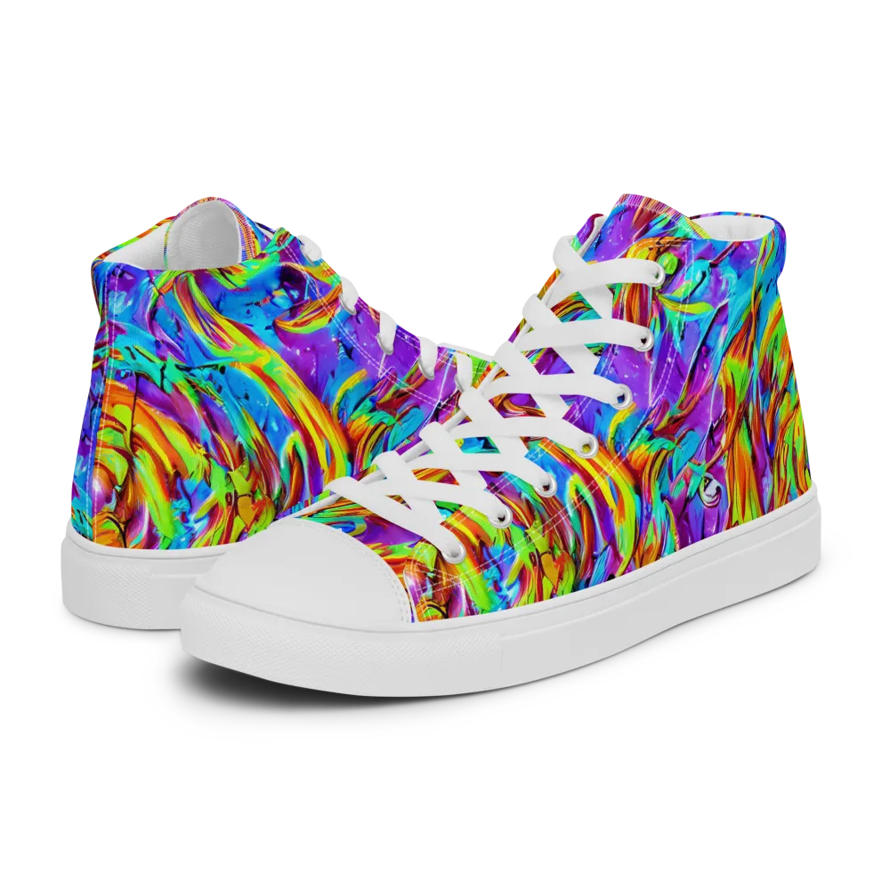 Prismquake on Men's High Top Canvas Shoes — Left