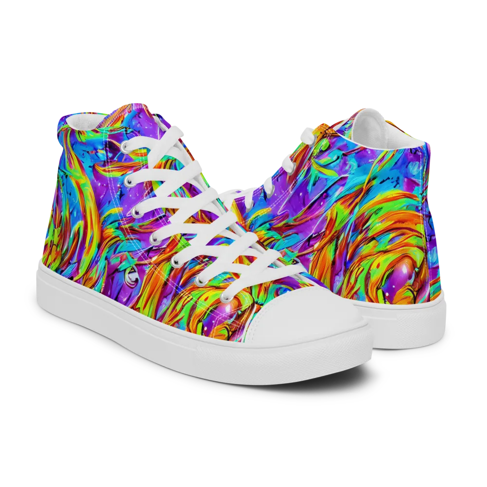 Prismquake on Men's High Top Canvas Shoes — Right