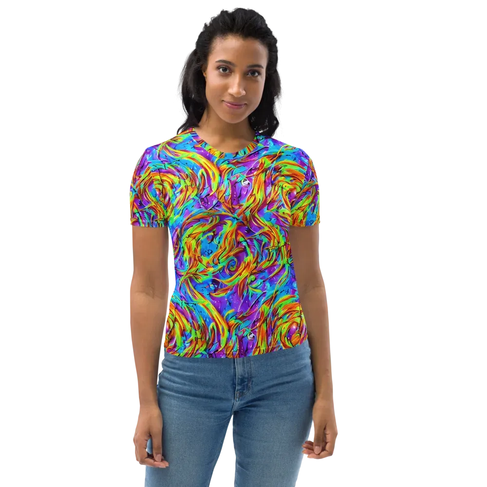 Prismquake on Women's Crew Neck T-Shirt — Front