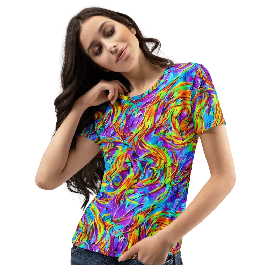 Prismquake on Women's Crew Neck T-Shirt — Left Front