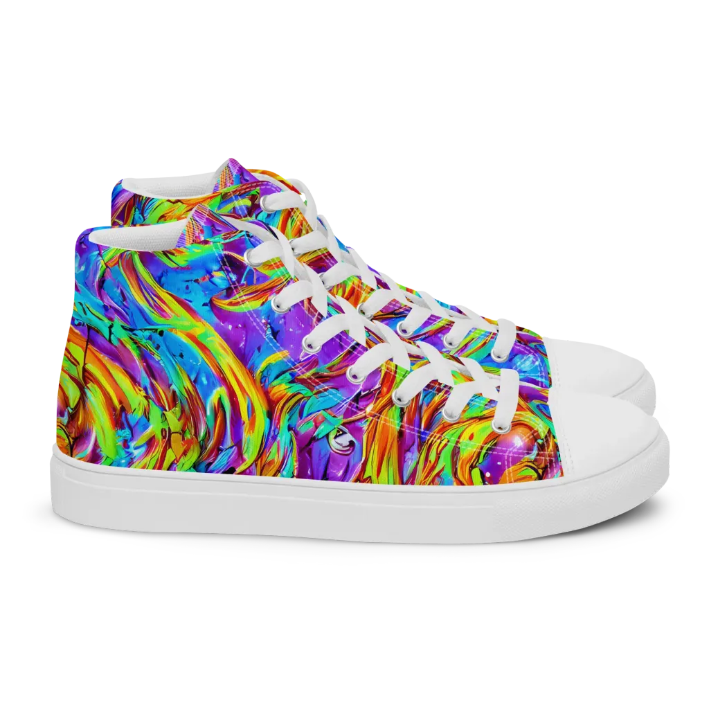 Prismquake on Women's High Top Canvas Shoes — Right