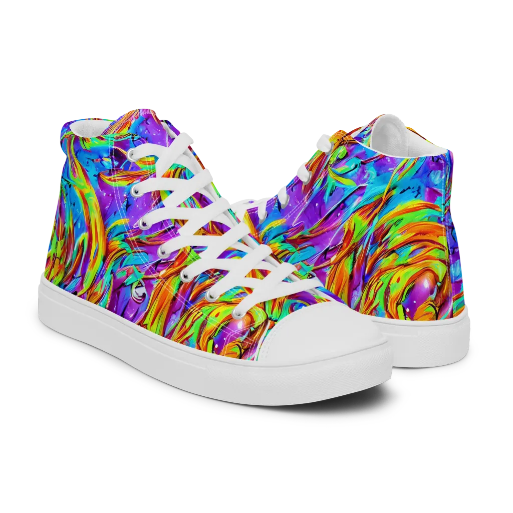 Prismquake on Women's High Top Canvas Shoes — Right