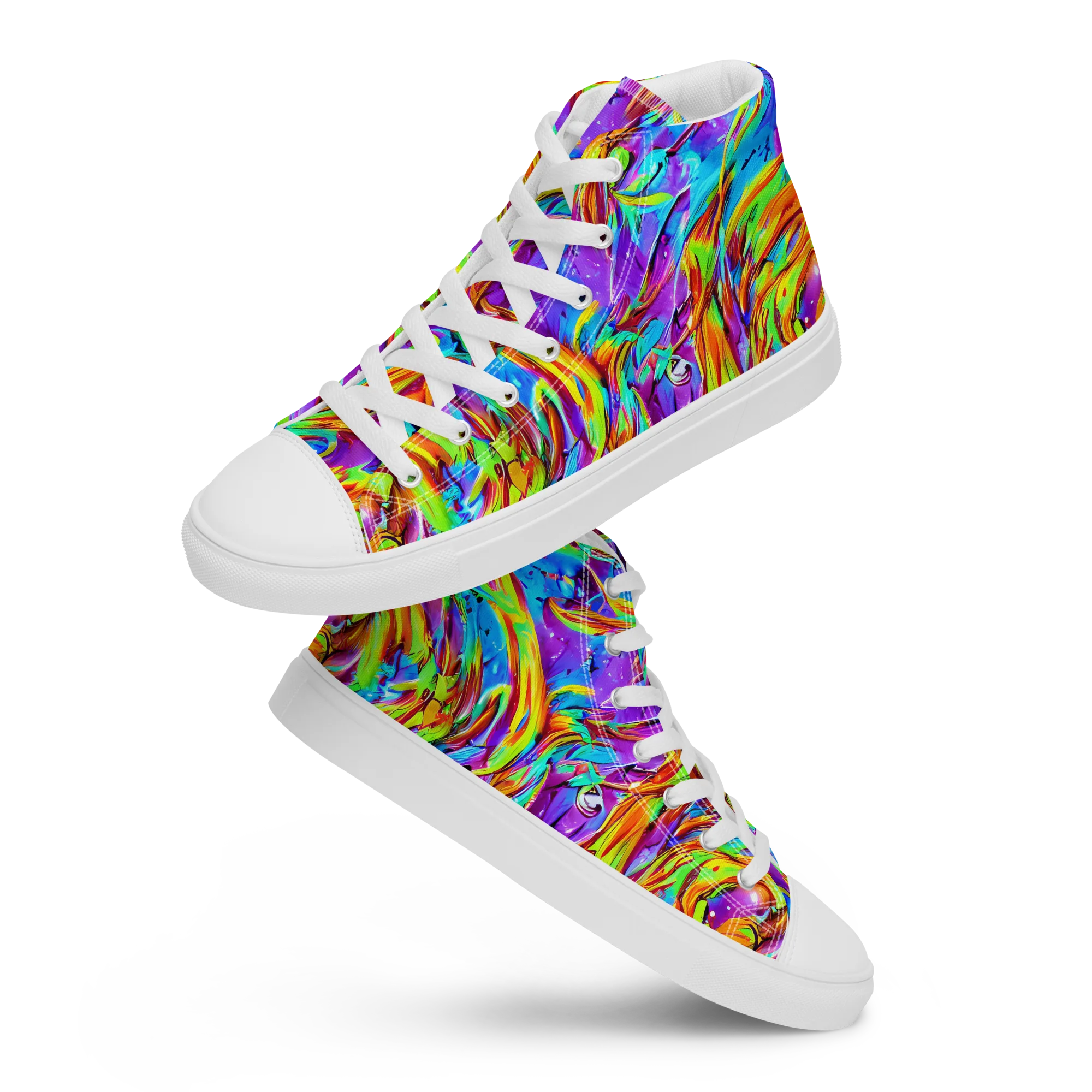 Prismquake on Women's High Top Canvas Shoes — Front