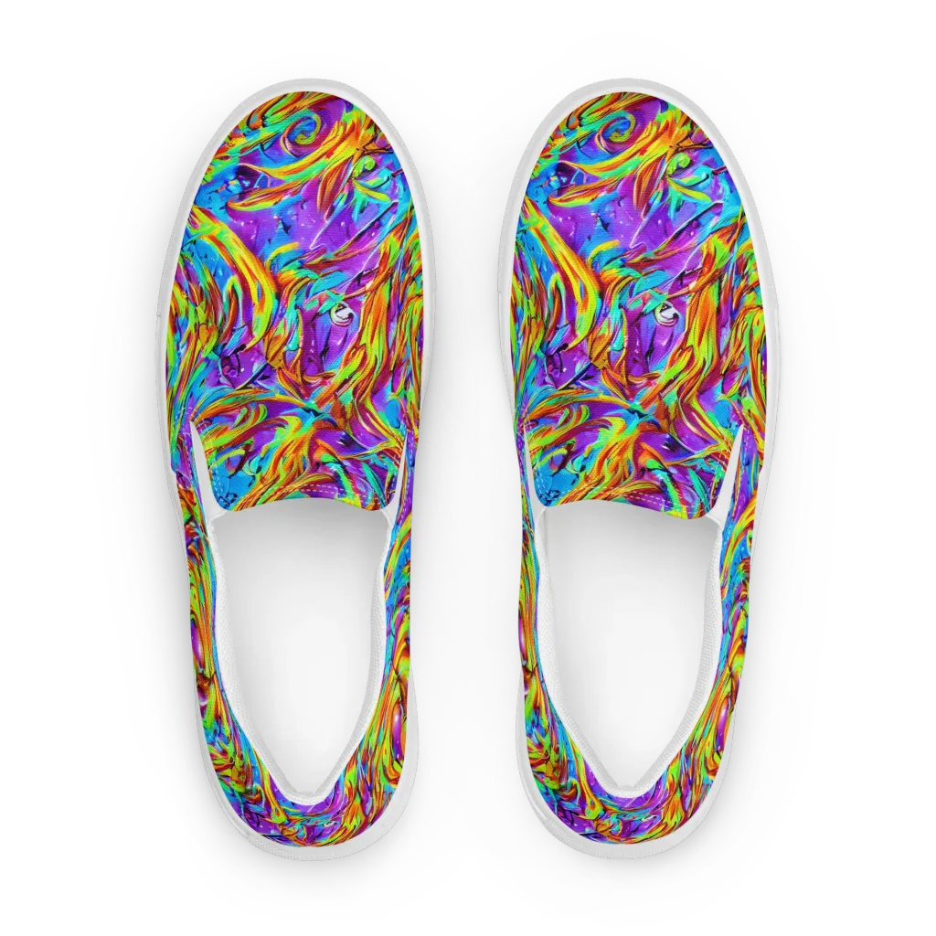 Prismquake on Men's Slip-On Canvas Shoes — Front