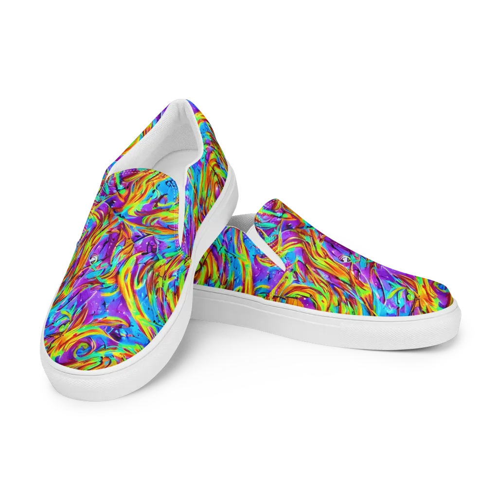Prismquake on Men's Slip-On Canvas Shoes — Left Front