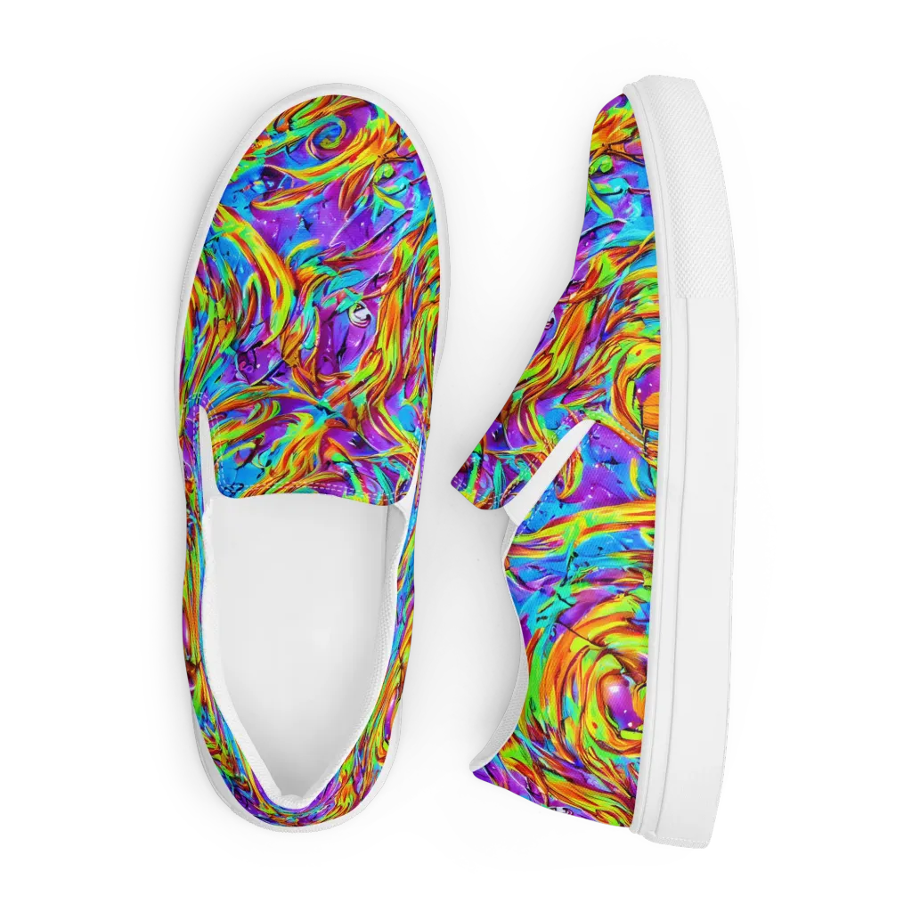 Prismquake on Men's Slip-On Canvas Shoes — Front