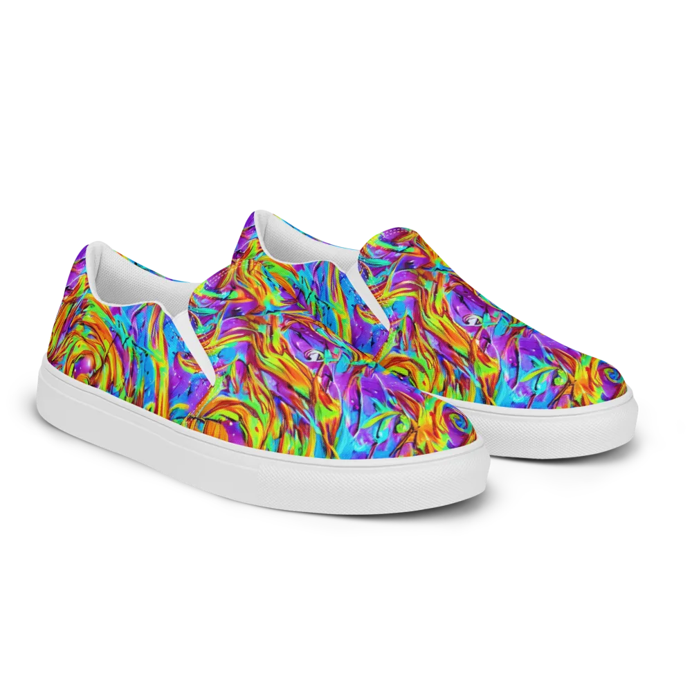 Prismquake on Women's Slip-On Canvas Shoes — Right Front