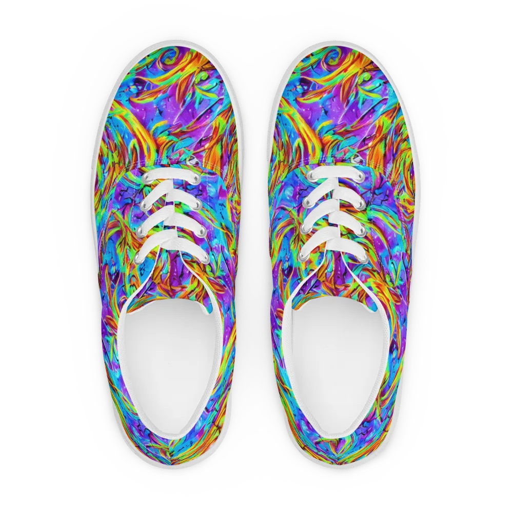 Prismquake on Men's Lace-Up Canvas Shoes — Front