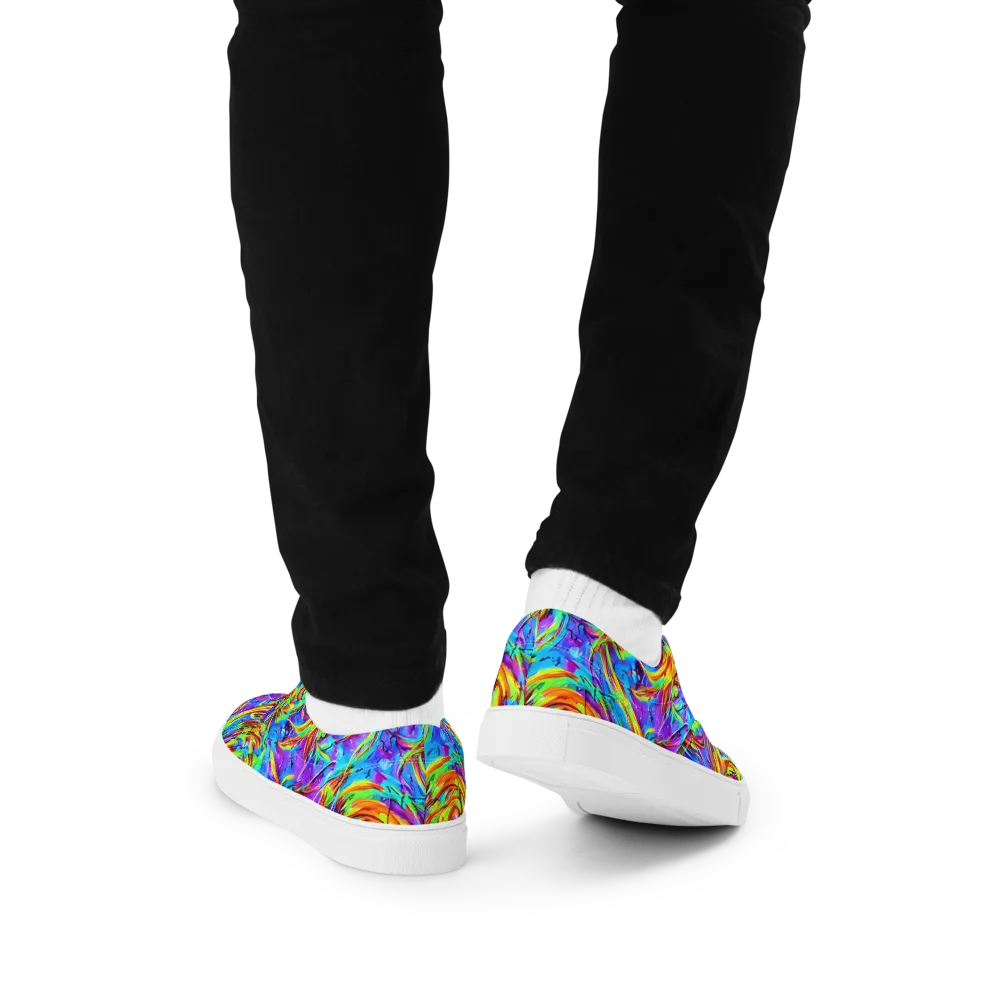 Prismquake on Men's Lace-Up Canvas Shoes — Back