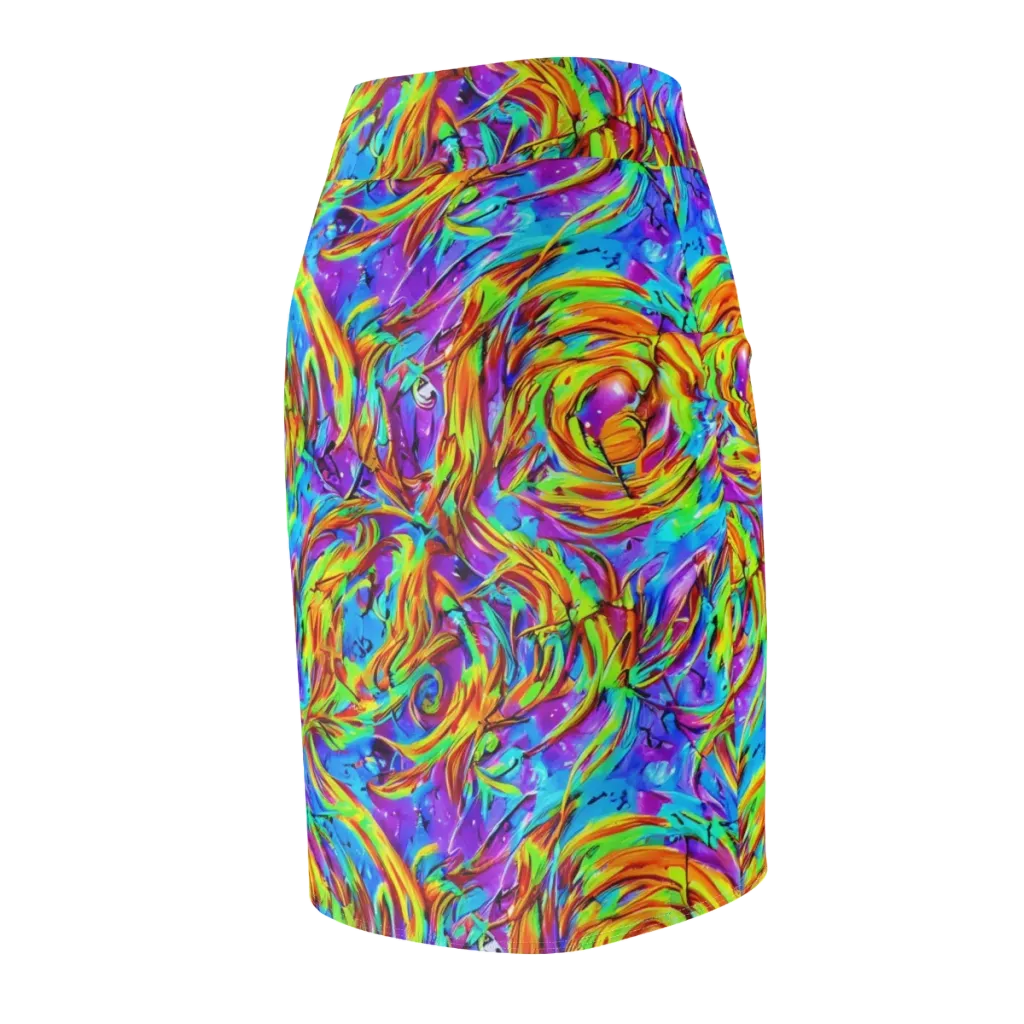 Prismquake on Pencil Skirt — Back Side