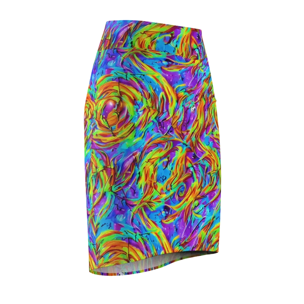 Prismquake on Pencil Skirt — Front Side