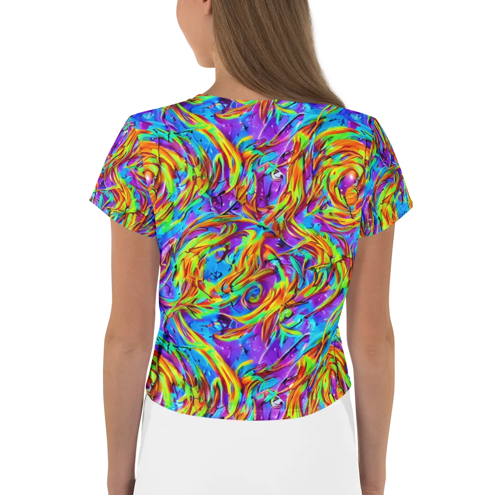 Prismquake on Crop Tee — Back