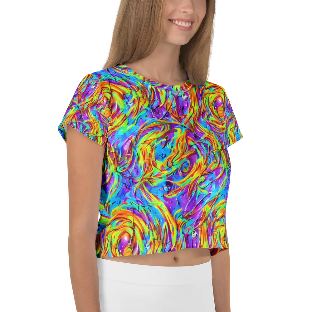 Prismquake on Crop Tee — Right