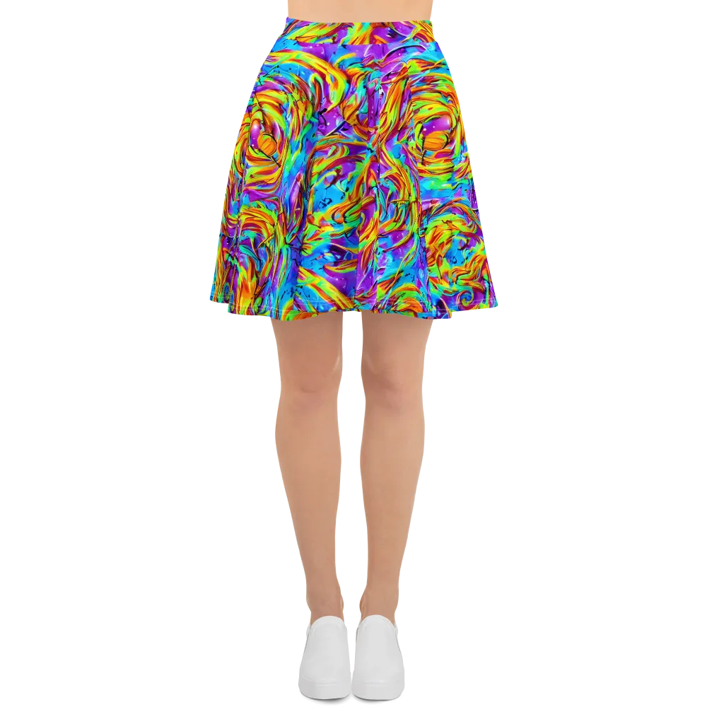 Prismquake on Skater Skirt — Front