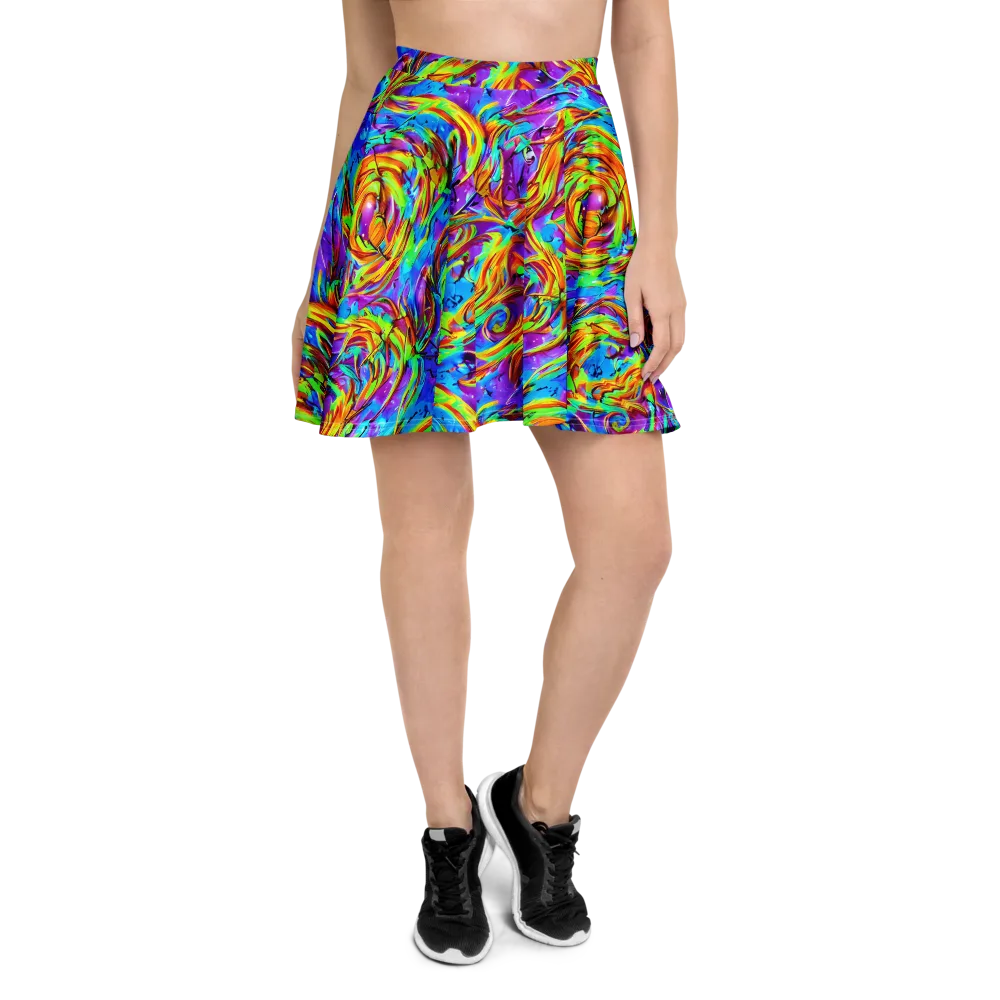 Prismquake on Skater Skirt — Front