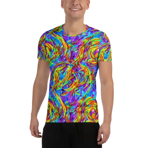Prismquake on a Men's Athletic T-Shirt